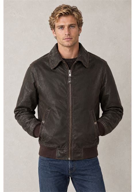 Schott NYC Giubbotto Pilota in Pelle di Bufalo Marrone Scuro Uomo SCHOTT N.Y.C | Giubbotti | LC930DOXDDARK BROWN